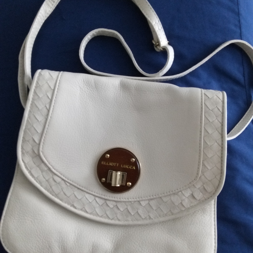 Elliott Lucca bag. All white leather
